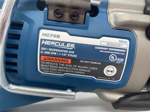 Hercules Cordless Reciprocating Saw HC75B Tool Only Very Good Buya